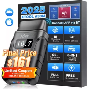 XTOOL A30M Bluetooth OBD2 Car Full System Bi-directional Diagnostic Scanner Tool - Picture 1 of 19
