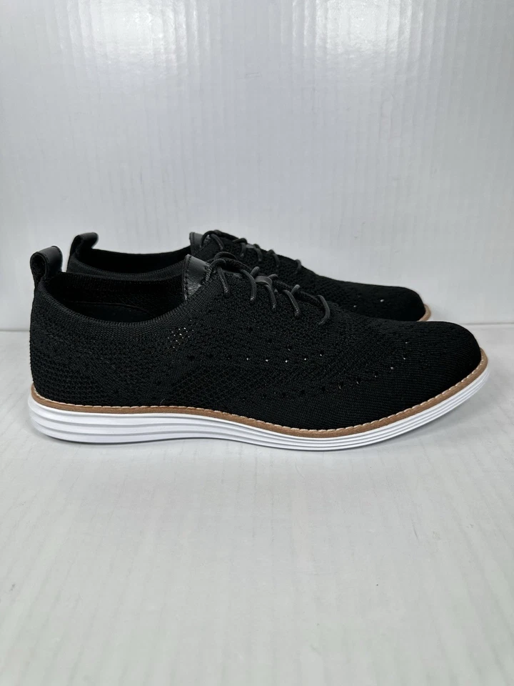 Cole Haan Womens Originalgrand Stitchlite Silver Oxfords Size 9 (1953803)