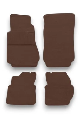Floor Mats Carpet Compatible With Mercedes Benz W123 4-Piece Brown — 第 1/4 张图片