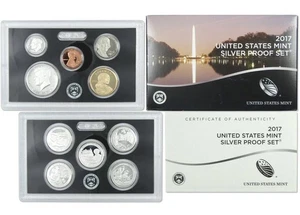 2017-S Silver Proof Set & COA - Picture 1 of 1