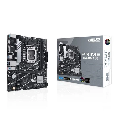 ASUS PRIME B760M-K Intel LGA 1700 mATX Motherboard, 2 x M.2 PCIe 4.0 Slots, DDR5 - Image 1 of 4