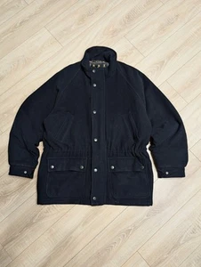 Barbour Men's Waterproof Blue Wool Jacket Parka Size Xl T1401 - Picture 1 of 18
