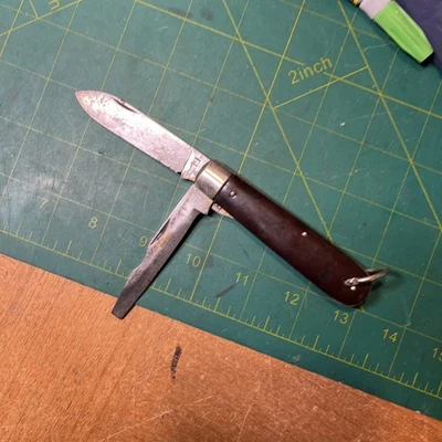 Винтажный Imperial Prov. RI, США два лезвия складной электрик нож/отвертка б/у - Изображение 1 из 4