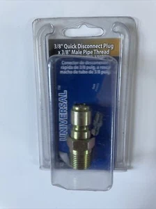 3/8" Quick Coupler Disconnect Plug x 3/8" Male Pipe Thread New - Picture 1 of 3