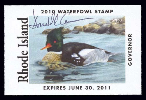 RI22Gs — 2010 Rhode Island Hand-signed Governor Edition - Image 1 of 1