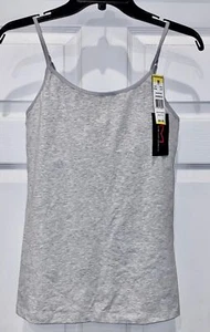 MAIDENFORM Light Control Smoothing Heather Grey Cotton Cami Tank Top Womens Sz M - Picture 1 of 3