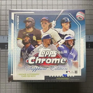 2021 Topps Chrome Sapphire Edition Baseball Factory Sealed Box - Picture 1 of 1