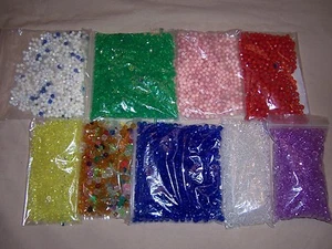 huge Darice bead lot all purpose craft multi color green red purple white 2.5 lb - Picture 1 of 6