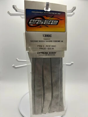 RACERS EDGE SAVAGE SHOCK SAVERS - CHROME - (SET OF 8) - #1390C / #RCE1390C - NEW - Image 1 of 2