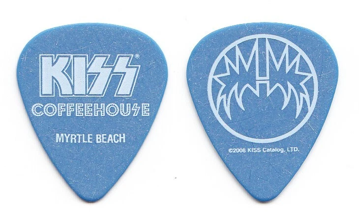 KISS Coffeehouse Spaceman Ace Frehley Promotional Blue Guitar Pick - 2008 - Image 1 of 1
