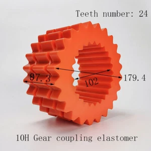 1PCS New 10H Rubber Sleeve Coupling Element 179.4*102*87.3mm 24 Teeth - Picture 1 of 1