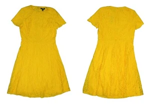 Ralph Lauren Size 10 Floral Lace Short Sleeve Fit & Flare Knee Length Dress NWT - Picture 1 of 1