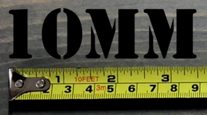 10 MM Sticker Decal 10MM 3.5" Ammo Can Box Label Ammunition Case Black - Picture 1 of 1