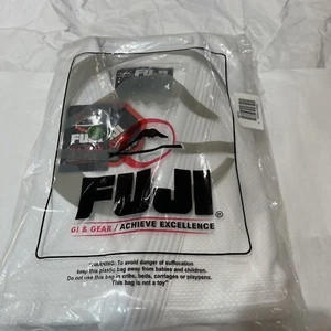 New Fuji Sports Mens Brazilian Jiu Jitsu Gi Jiu-Jitsu BJJ White 7000- A3L - Picture 1 of 4