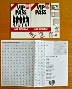One Direction 1D wordsearch + 'VIP pass' - Imagen 1 de 1