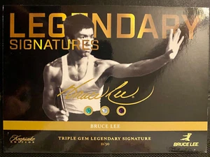 2025 Keepsake BRUCE LEE 50th Anniversary 5x7 Signatures Jumbo Gem Relic /50 - Picture 1 of 2
