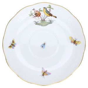 Untertasse für Suppe Modell 718 Herend Ungarn Form Osier Rothschild - Picture 1 of 4