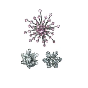 Juego de Pendientes Traseros a Tornillos de Estrás de Estrás Coro De Colección Starburst - Imagen 1 de 13