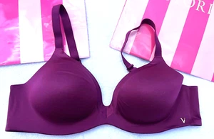 Victorias Secret Lined Semi Demi Wireless Bra Kir 36B - Picture 1 of 3