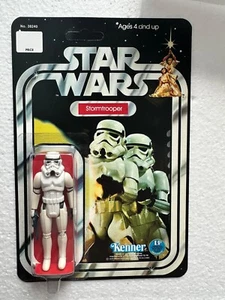 KENNER 1977 VINTAGE IMPERIAL STORMTROOPER on STAR WARS 12 BACK CARD NEW HOPE - Picture 1 of 3