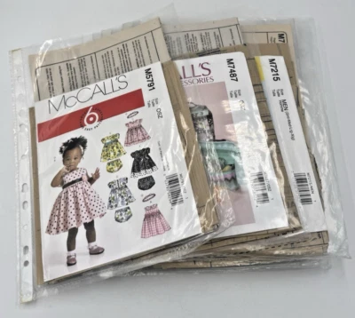 McCalls Bundle x 7 Child, Teens, Adults, Craft  Sewing Patterns - Image 1 of 4