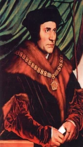 St. Thomas More - Prayer - Relic Laminated Holy Card - Blessed by Pope Francis - Picture 1 of 5