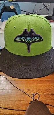 Tampa Bay Rays City Connect SkyRay New Era 9Fifty FITTED Hat Lime Green 7 1/4 - Image 1 of 4