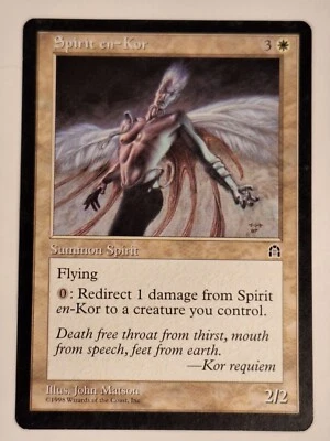 Spirit En-Kor - Stronghold - Magic the Gathering MTG Nice! - Image 1 of 3
