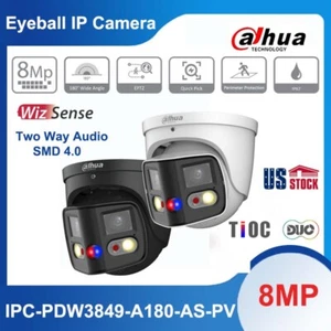 Cámara IP panorámica bidireccional TiOC SMD4.0 Dahua IPC-PDW3849-A180-AS-PV 8 MP 180° - Imagen 1 de 9