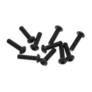 Hobbystar Stahl-Knopfschraube, M3X10, schwarz, 10 Stück 3 mm 3 mm 10 mm - Bild 1 von 1
