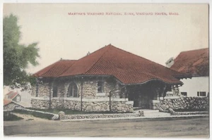 1910 Martha's Vineyard National Bank, Mass MA - Vineyard Haven, Massachusetts - Picture 1 of 2