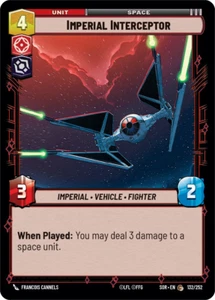 Imperial Interceptor - Aggression - Spark of Rebellion TCG - Picture 1 of 1