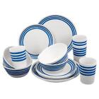 Picnic Dining 16 Piece Set Melamine Camping Caravan Outdoor Dinner Plate 