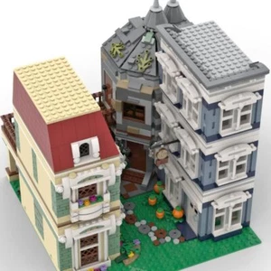 MOC-53778 Modular Silkwood Street with 3 Unique Shop Buildings 2429 Pieces New - Picture 1 of 10