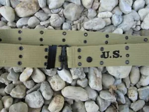 US Army Koppel Lochkoppel M36 Belt WK2 WWII 1944 Gr L-130 USMC Marines Navy USMC - Bild 1 von 2