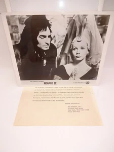 Richard III Sir Laurence Olivier Claire Bloom Press Promo Photo 10" x 8" 1973 - Picture 1 of 3