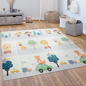 Play Mat Crawl Mat Kids Mat Foldable Reversible Animal Motif 180x200cm - Picture 1 of 37