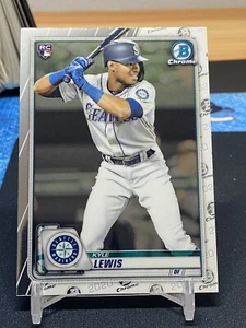 2020 Bowman Chrome Kyle Lewis Rookie RC Mariners - Bild 1 von 2