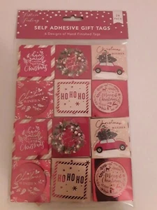 24 Pack Of Christmas Gift Tags Red New - Picture 1 of 2