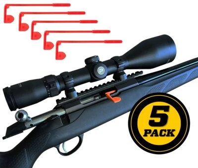 NEW Universal Rifle Chamber Flag 5 PACK - Universal Safety Safe Gun Range Flags - image 1 of 4