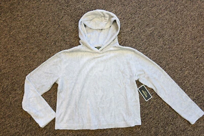 New Juicy Couture Black Label Gothic Velour Pullover Hoodie SMALL - Gray - Image 1 of 3