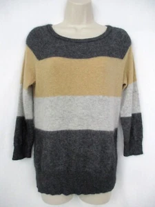 Fenn Wright Manson Sweater Women Medium Angora Blend Stripe Color Block Neutral - Picture 1 of 10