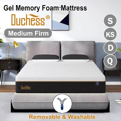 Gel Memory Foam Mattress Queen Double King Single Cloud Feeling Bed NO Spring - image 1 of 4