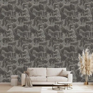 Nursery Abstract Animals Wallpaper Kids Bedroom Large Wall murals - 160"x108"... - Picture 1 of 6