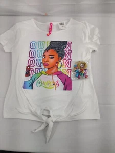 Nice blouse. white for girl 14-16 with hair accessories - Picture 1 of 6