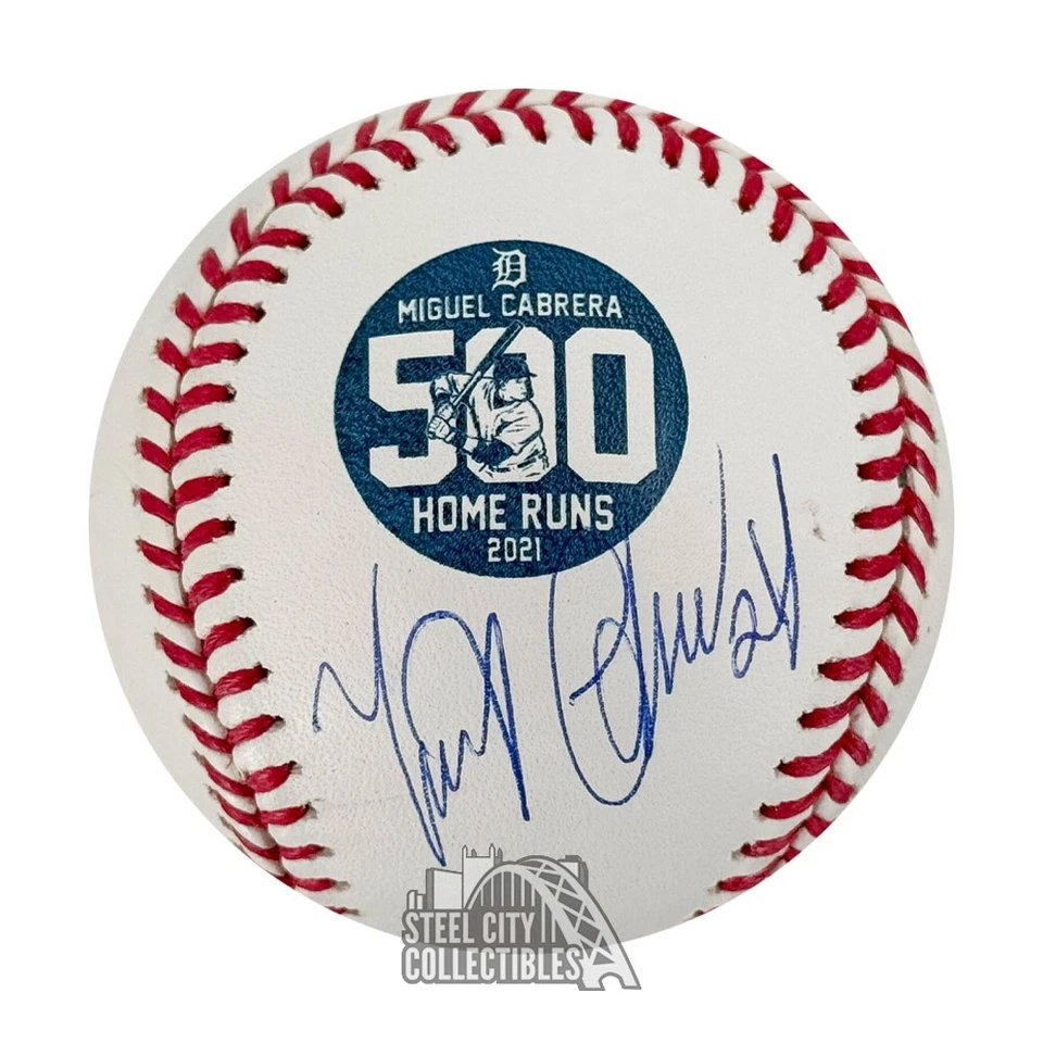 Miguel Cabrera Autographed Official 500 HR MLB Baseball - BAS - Image 1 of 1