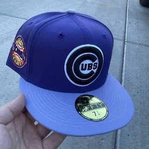 7 3/8 Chicago Cubs Wave 2016 Ws púrpura dos tonos ajustado sin sombrero club - Imagen 1 de 3