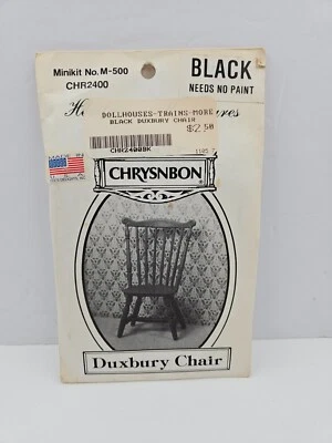 Mini kit CHRYSNBON FAÇA VOCÊ MESMO nº. Cadeira M-500 Duxbury Heritage In Miniatures Antiga Nova - Imagem 1 de 4