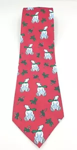 Hallmark Weihnachten rot Eisbär Krawatte 100% Polyester Made in Korea - Bild 1 von 6