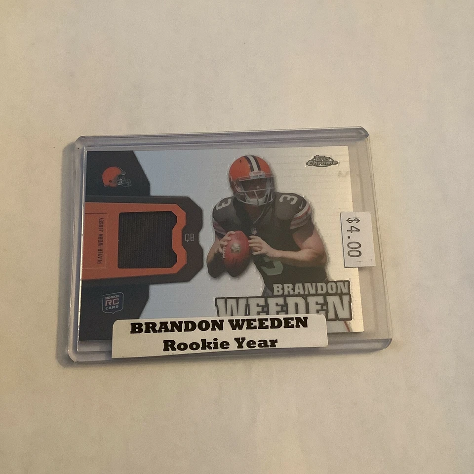 F100,114  2012 Topps Chrome Rookie Relics #RR4 Brandon Weeden BROWNS - Image 1 of 1